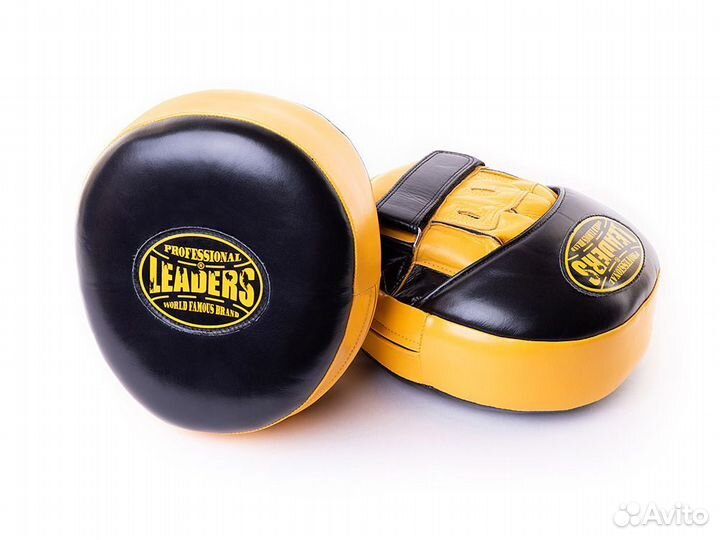 Лапы тренерские Leaders MID-AIR Bumblebee, кожа