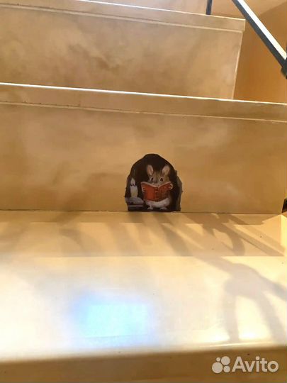 Наклейка мышка для мебели