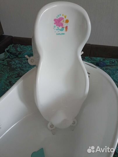 Ванночка для купания с горкой