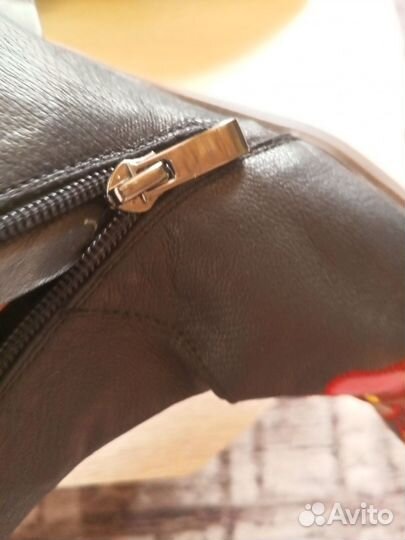 Полусапожки короткие кожаные оригинальные 24,5