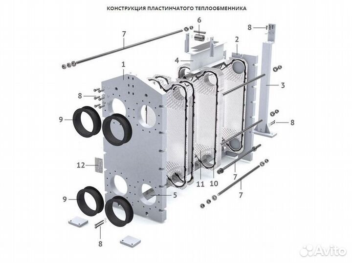 Теплообменник Alfa Laval M10 (аналог)