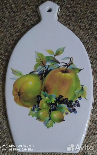 Разделочная сырная фарфоровая доска