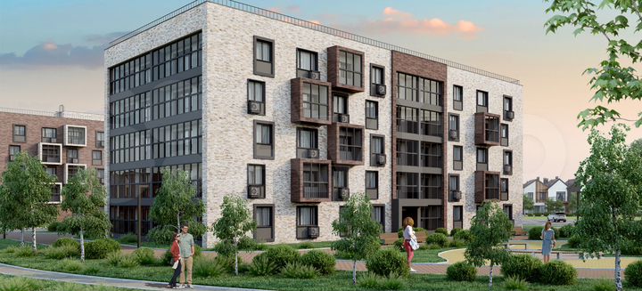 3-к. квартира, 87,4 м², 2/5 эт.