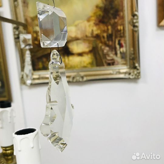 Винтажная бронзовая люстра с позолотой, Европа