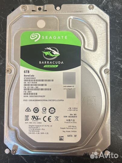 Hdd seagate 6tb 3,5