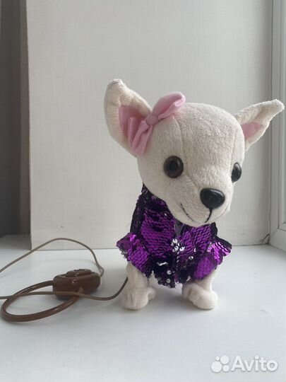 Игрушка собачка интерактивная на поводке
