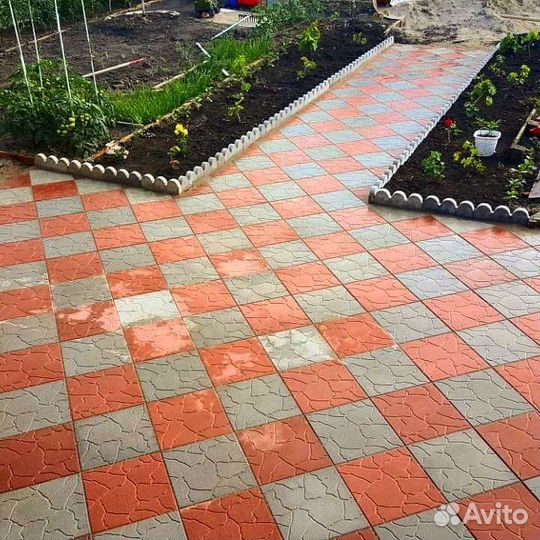 Тротуарная плитка, бордюры