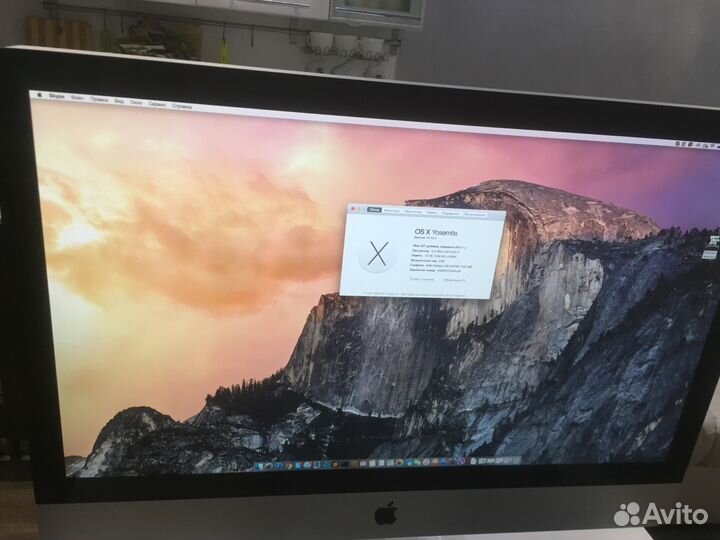 Apple iMac 27’ 2011, i7 3,4GHz, 4Gb, HDD 240Gb