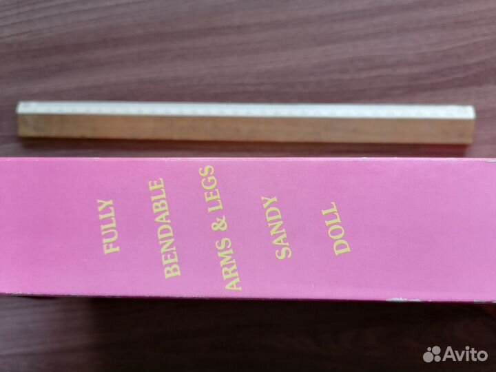 Новая кукла из 90-х, розовая коробка Sandy