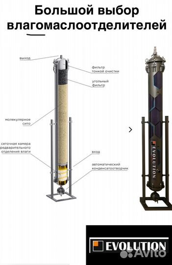 Фильтр влагоотделитель для компрессора