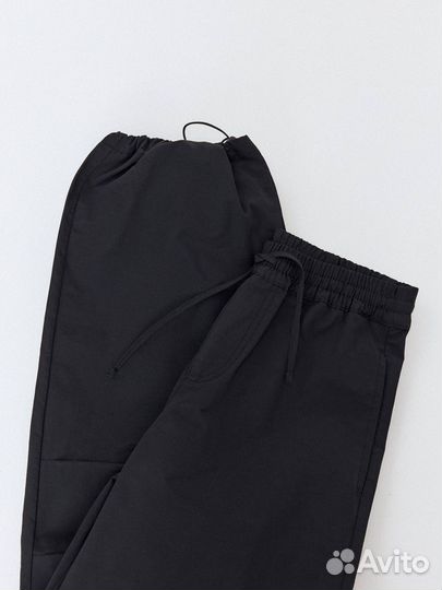 Брюки парашюты 140 черные новые