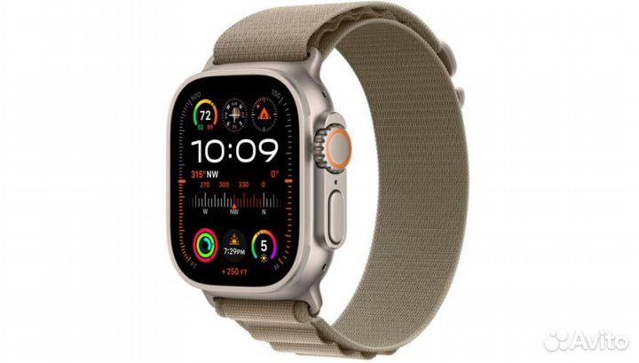 Apple Watch Ultra 2 49 mm Olive Alpine Loop M