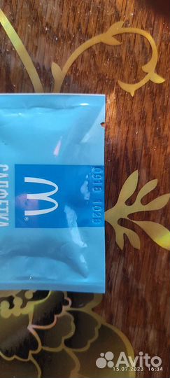 Влажная салфетка Макдональдс