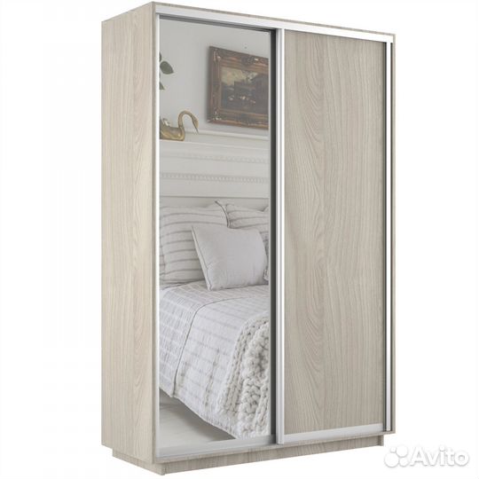 Шкаф-купе Версаль 140-220-60, шимо свет.,зерк+лдсп