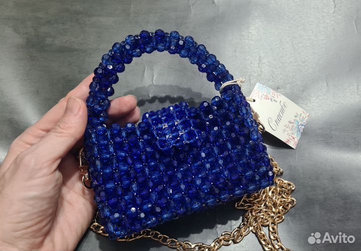 Сумка мини из бусин