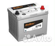 Аккумулятор Delkor EFB 70Ач обрат. пол. 95D23L