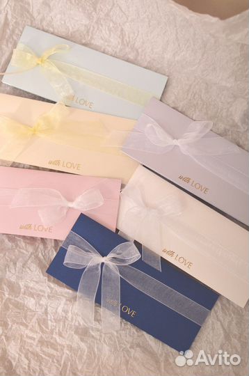 Праздничный конверт для денег ручной работы