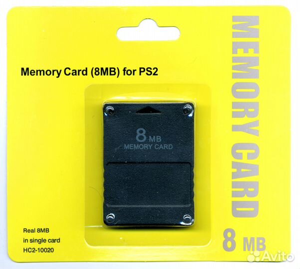 PS2 Memory Card 8MB блистер, (Карта памяти PS 2)