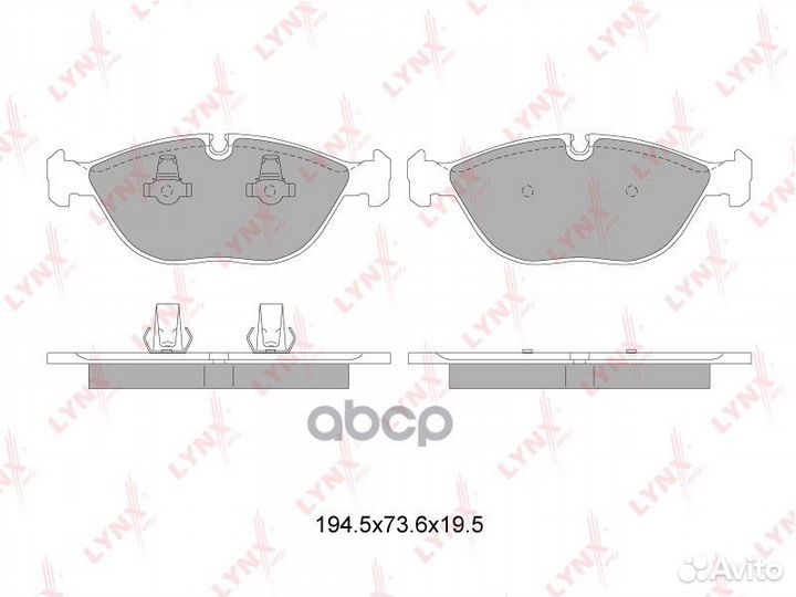 Колодки тормозные дисковые перед BD8040 LYN