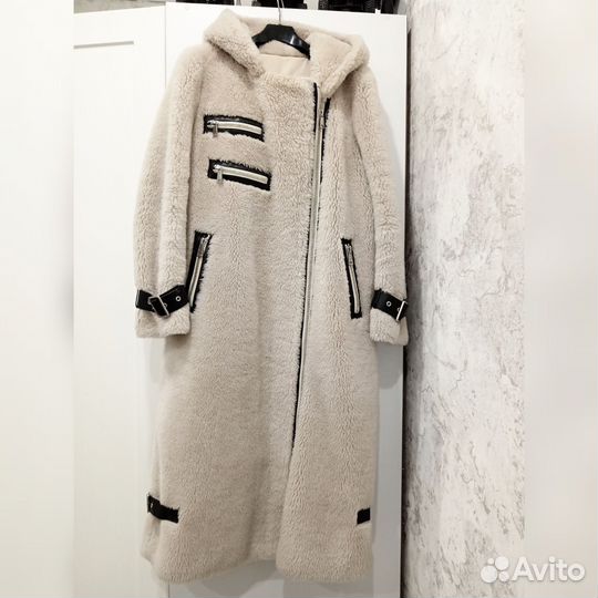 Шуба-косуха из овечьей шерсти