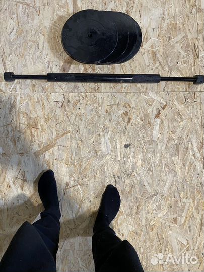 Гриф с блинами 4шт