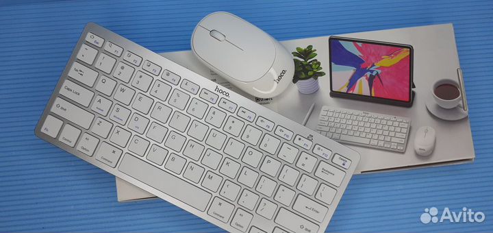 Беспроводная блютуз клавиатура + мышь Hoco 2в1