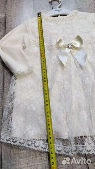 Платье для девочки нарядное белое 80 86