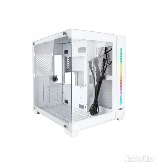 Игровой корпус для пк Ginzzu V320/420 черный/белый