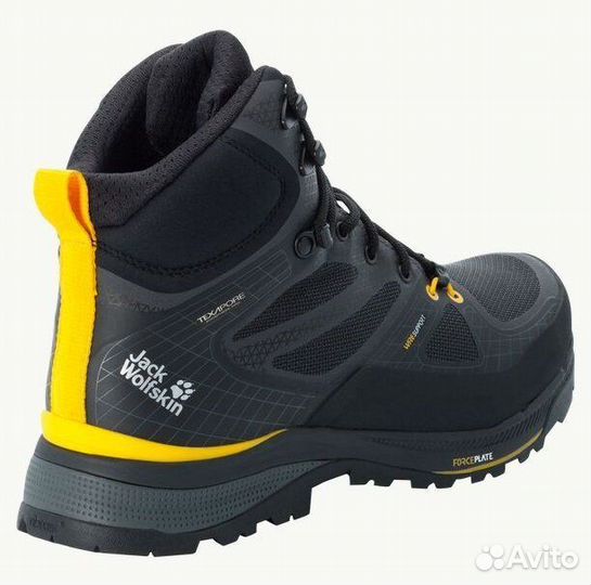 Ботинки JW Force Trekker WP Mid black/yellow м