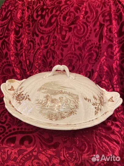 Супница-терина. Антикварная.Гарднер в Москве