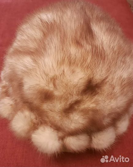 Шапка норковая женская