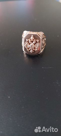 Мужская золотая печатка