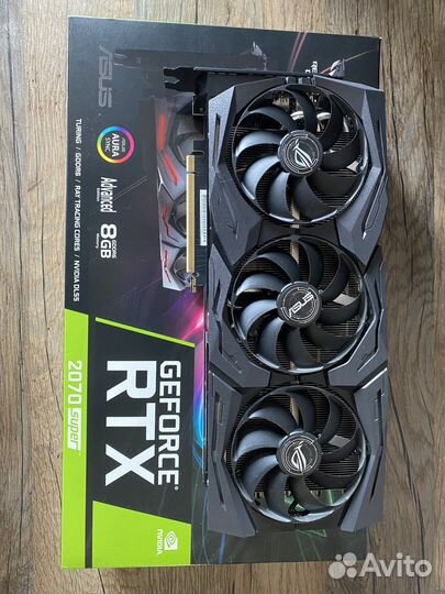 Видеокарта Asus rog strix Geforce rtx 2070 super