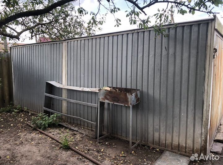 Гараж металлический ракушка