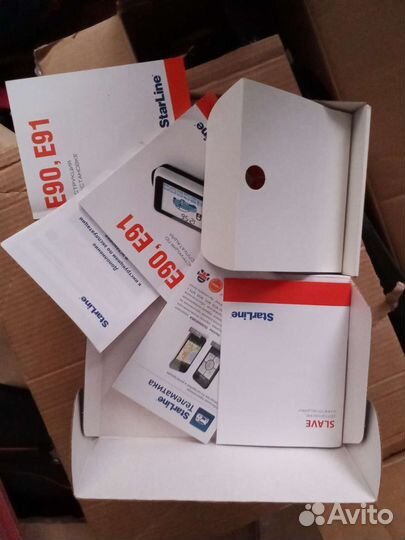 Коробка и брелок от автосигнализации StarLine E90