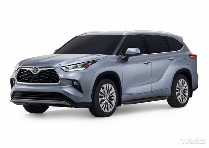 Пороги Подножки Toyota Highlander 2020- Premium-BL