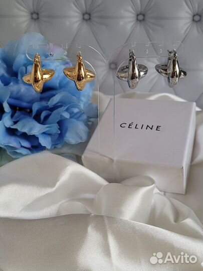 Стильные серьги Celine Новинка