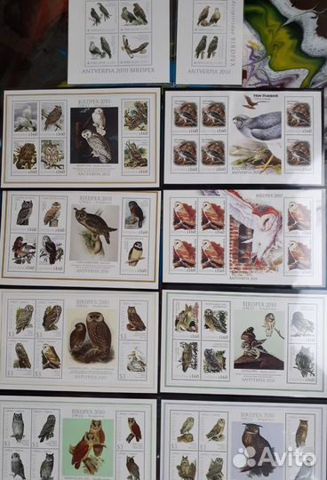 Марки Птицы Гайана и Сьерра-Леоне