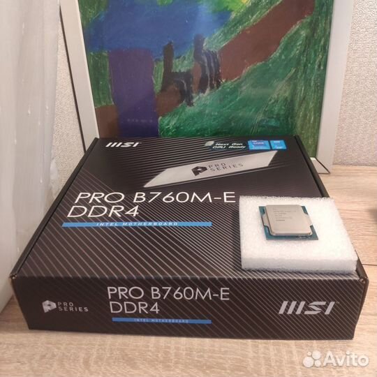 Новый комплект i5 12400F + MSI PRO В760M -E