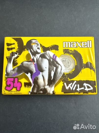 Аудиокассета Maxell Wild 54, Type I, новая, 1998