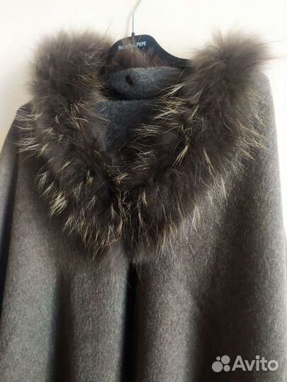 Шарф накидка кашемир шерсть