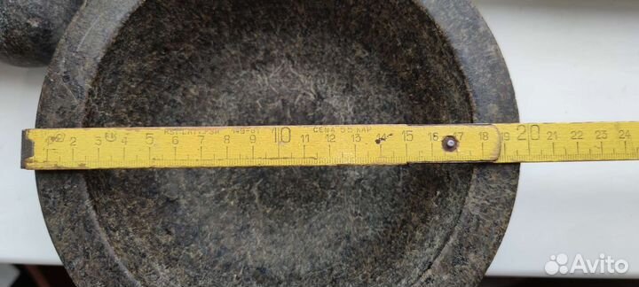 Гранитная ступка и пестик. мексиканская