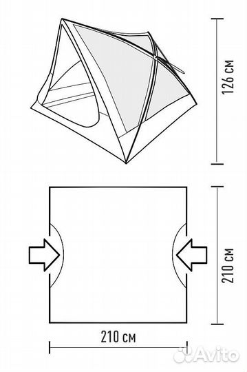 Палатка Talberg casetta 3 LUX