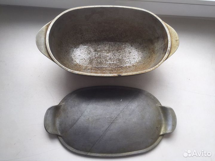 Утятница СССР с крышкой большая