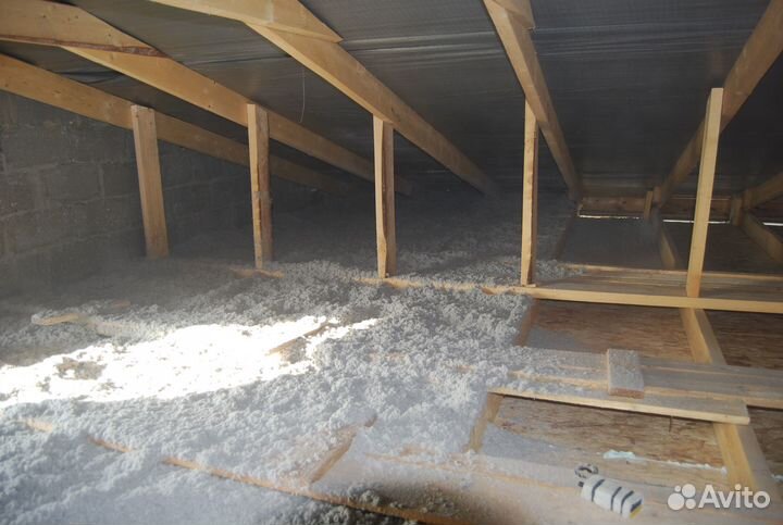 Эковата - Утепление Целлюлозным Утеплителем