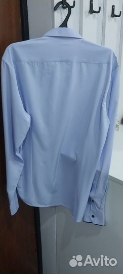 Рубашка мужская (цвет светло -сиреневая)р. 52-54