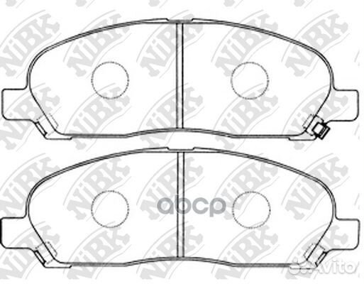 Колодки тормозные передние nibk PN3419 PN3419 NiBK