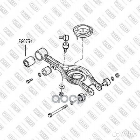 Сайлентблок задней поперечной тяги hyundai