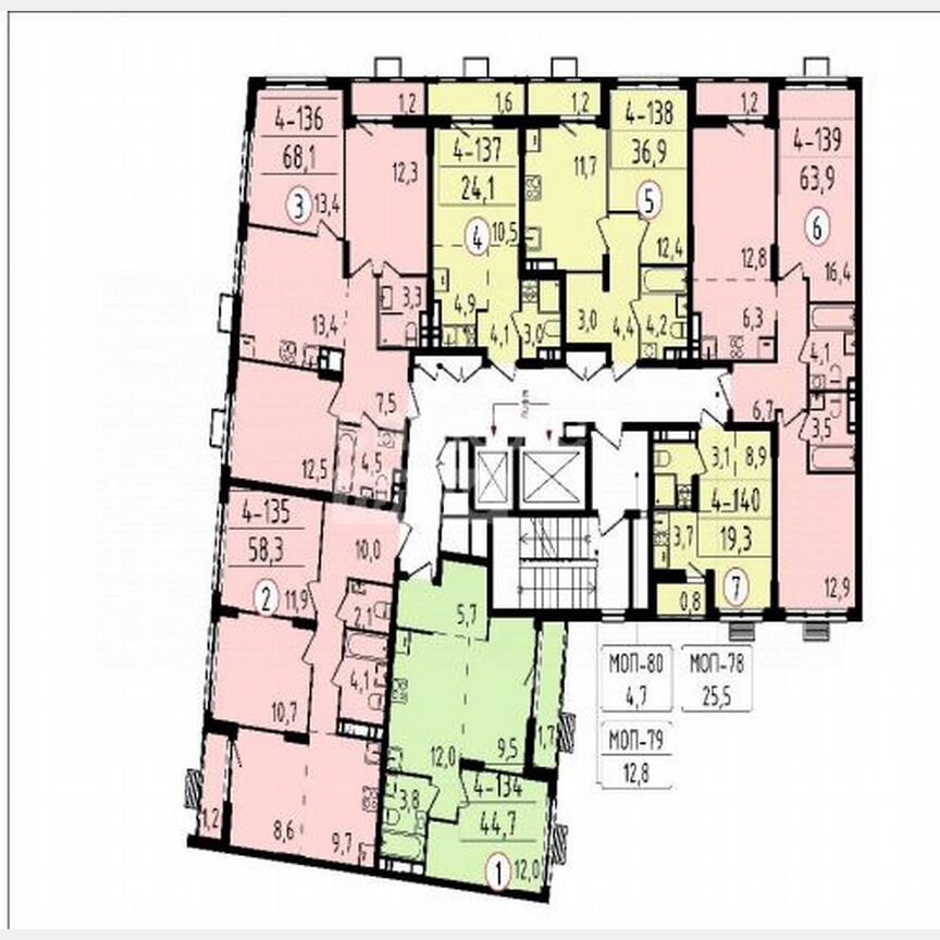 3-к. квартира, 58,3 м², 9/15 эт.