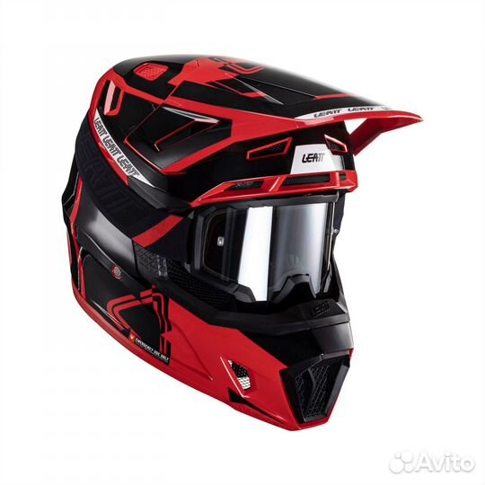 Kpoccoвый Шлем Leatt Moto 7.5 Helmet Кit Rеd